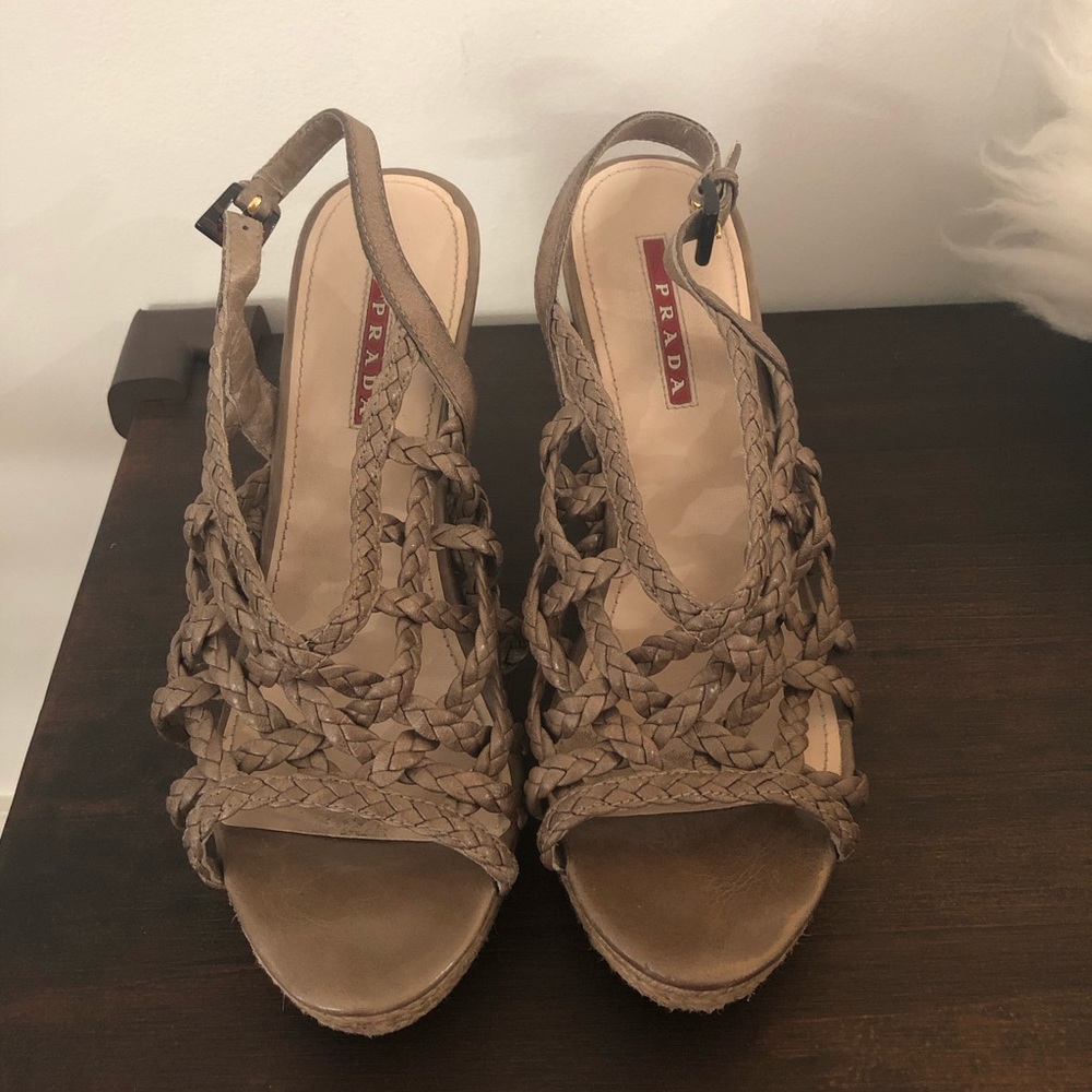 Prada wedges